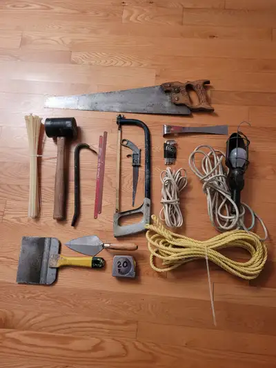 OUTILS  * SCIE A MÉTAL * SCIE A BOIS * RUBAN A MESURER * CISEAUX, View more