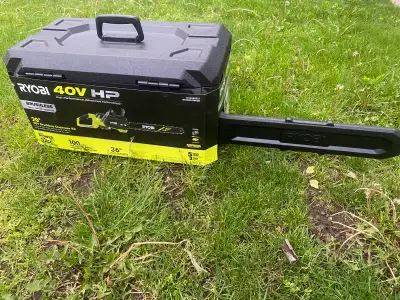 RYOBI 40V HP Brushless 20 in. Chainsaw with 8.0 Ah Battery , View more