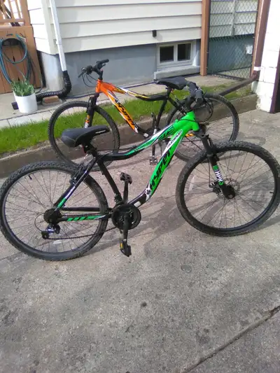 I have two bikes for sale hype viking trails mountain bike there just like knew i am asking $400 for...