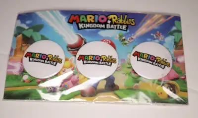 Mario + Rabbids Kingdom Battle - Promo Button Set, View more