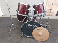 BackBeat Full size entry level drum set. INCOMPLETE $90