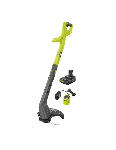 RYOBI 18V ONE+ 10 in. Cordless Battery String Trimmer/Edger Kit, View more