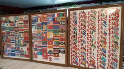 Embroidered iron on or sew on country flag patches. Single flag or combined with Canada. Also larger...