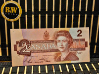 1986 Canadian   $2       Banknote
