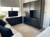 Black Custom Bedroom Set - Armoire
