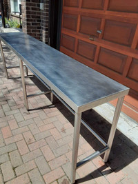 18" x 8' foot Commercial grade Stainless Steel table