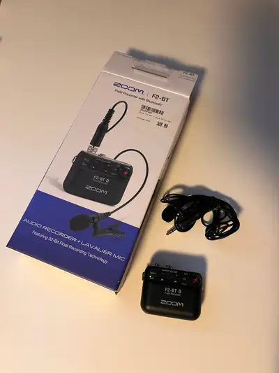 Zoom F2-BT Bluetooth Field Recorder + Lavalier Mic, View more