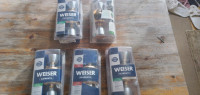 A set of Weiser door handles/ knobs