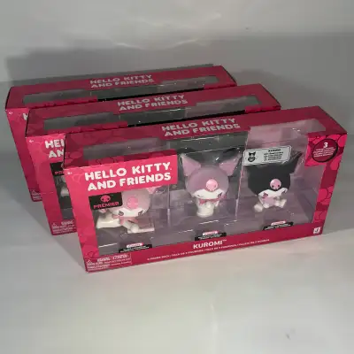 SANRIO HELLO KITTY & FRIENDS 20TH ANNIVERSARY KUROMI 3-PACK FIGS, View more