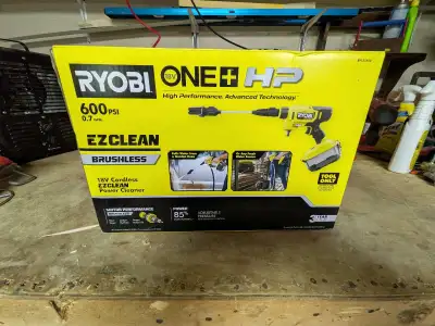 RYOBI 18V ONE+ HP Brushless EZClean 600 PSI 0.7 GPM Cordless Cold Water Power Cleaner (Tool-Only) Mo...