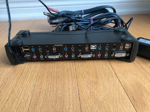 ATEN 2-Port USB DVI Dual Link - CH7.1 Surround Sound Audio KVM S in Cables & Connectors in Markham / York Region - Image 2