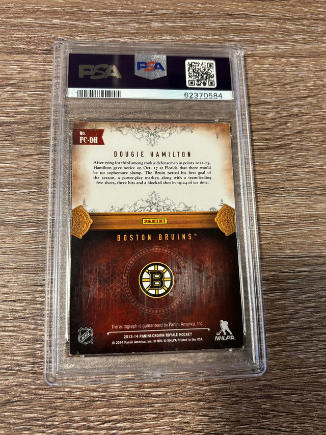 Dougie Hamilton Rookie Boston Bruins Autograph Graded 6 By PSA in Hockey in Guelph - Image 2