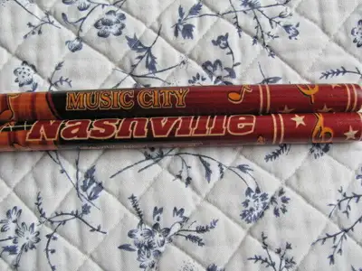 Nashville Music City Drum Sticks, New and 2 sets, Vic Firth American Classic Metal Nylon Drum Sticks...