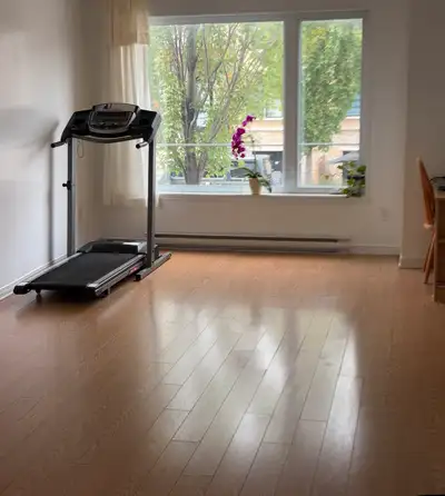Get your cardio in with this treadmill! This treadmill is a great way to exercise at home, featuring...