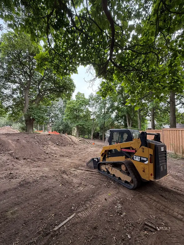 bobcat and operator, waterproofing, excavation grading 64519984768771124