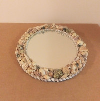 Small Mirror with Seashell Frame