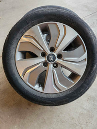 All season tires on Hyundai Sonata wheels 215 /55 R 17 