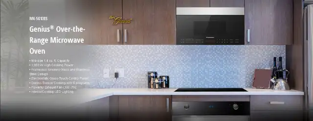 Now Microwave 1.4Cu.FT Panasonic Over-the-range NNSG138S in Microwaves & Cookers in Mississauga / Peel Region - Image 4