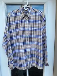 Burberry Nova Check Plaid Checkered pocket shirt men’s