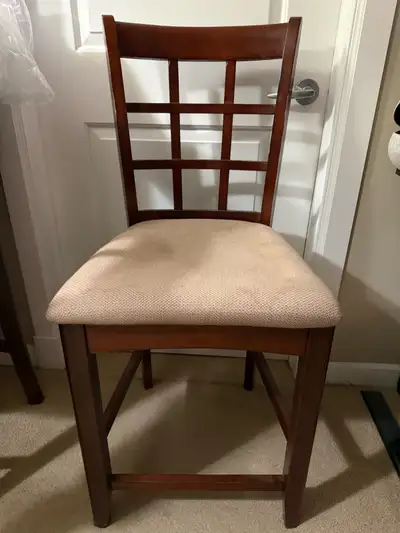 3 bar chairs with some wear and tear, View more