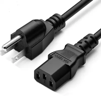 Compatible 18AWG Universal Computer/Monitor/SmartTV/Printer Cord, View more