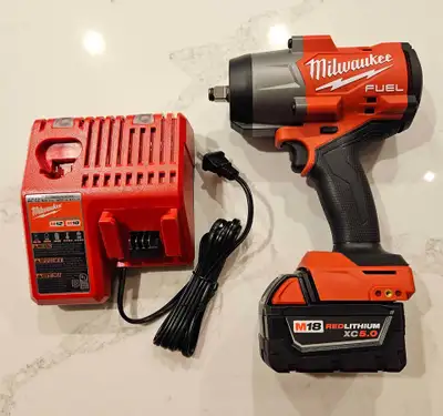 Brand new Milwaukee M18 Fuel 1/2" High Torque Impact wrench kit, View more