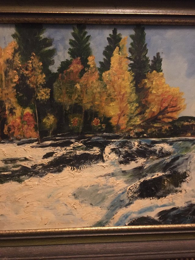 Canadian Oil Painting - Raging Waters in Arts & Collectibles in Ottawa - Image 2