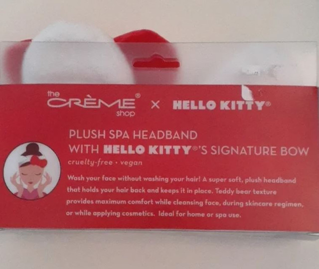 Hello Kitty x The Creme Shop Plush Spa Headband & sheet masks in Arts & Collectibles in Markham / York Region - Image 4