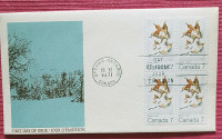 1971 FIRST DAY COVER WINTER - BLOCK OF 4 - Mint Condition