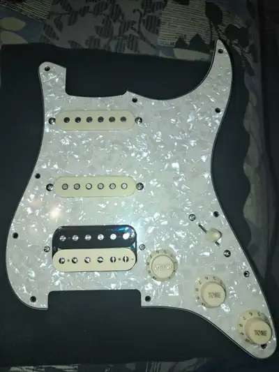 loaded hss stratocaster pickgaurd , View more