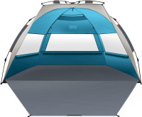 NEW OutdoorMaster Pop Up 3-4 Person Beach Tent X-Large Easy Set