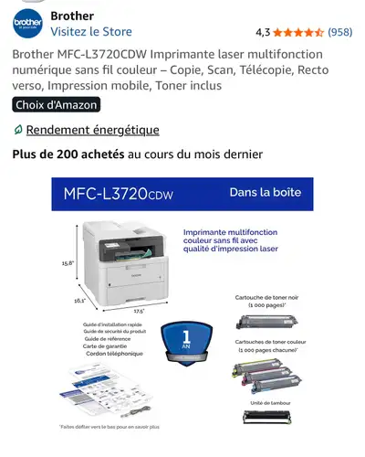 Brother MFC-L3720CDW, View more