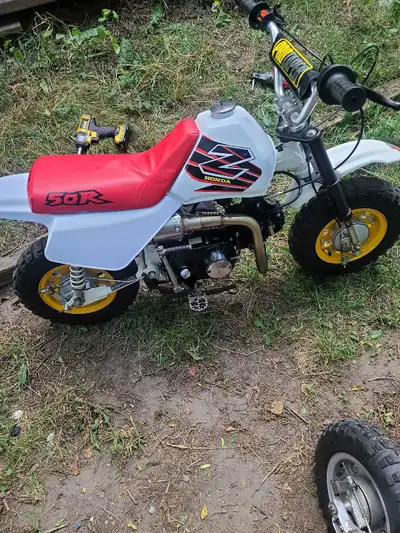 I have a 1999 Honda Z50 for sale last year of the Z50. 110cc engine performance muffler very fast bi...