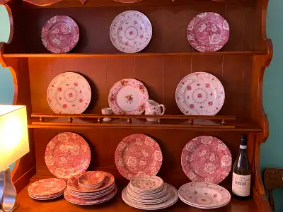 Vintage Burleigh Victorian Chintz & Pink Denmark China for sale, View more