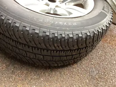 4 used 20” sport rims,no centre caps.1 good Michelin tire. Some corrosion,could be refinished