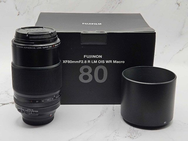 Fuji XF 80mm 2.8 WR Macro Lens  in Cameras & Camcorders in Winnipeg