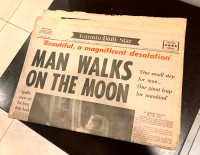 "Man Walks on the Moon"  Toronto Star edition July 21, 1969