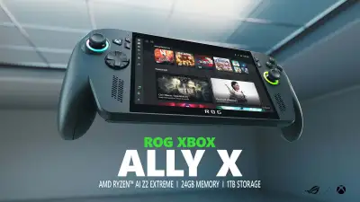 ASUS ROG Xbox Ally X (2025) gaming console bundle, View more