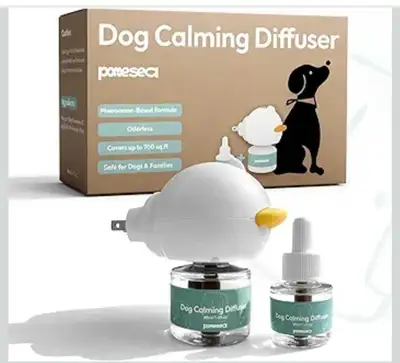 Brand: POMESEA Dog Pheromone Calming Diffuser 3 in 1 Kit (Plug-in + 3 Pack 48ml Refill) - Dog Anxiet...