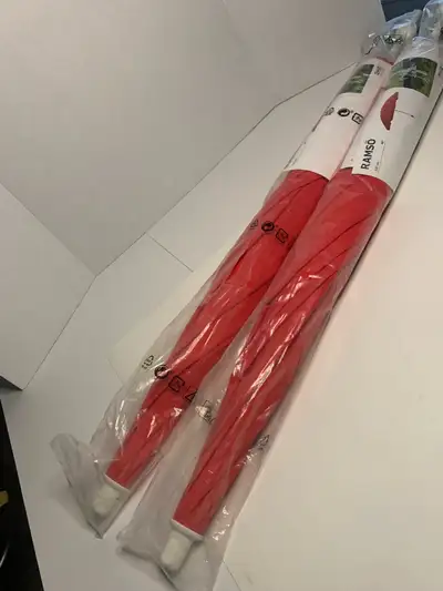 These brand new IKEA RAMSÖ parasols come in their original packaging, featuring a 125 cm diameter ca...