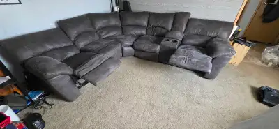 Reclining sectional, View more