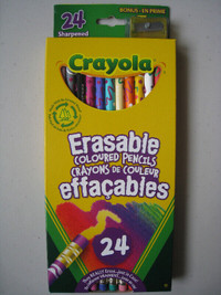 Crayola Erasable Coloured Pencils, 24 Count