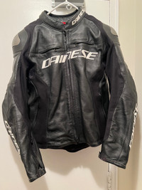 Dainese Leather Motorcycle Jacket Size 54