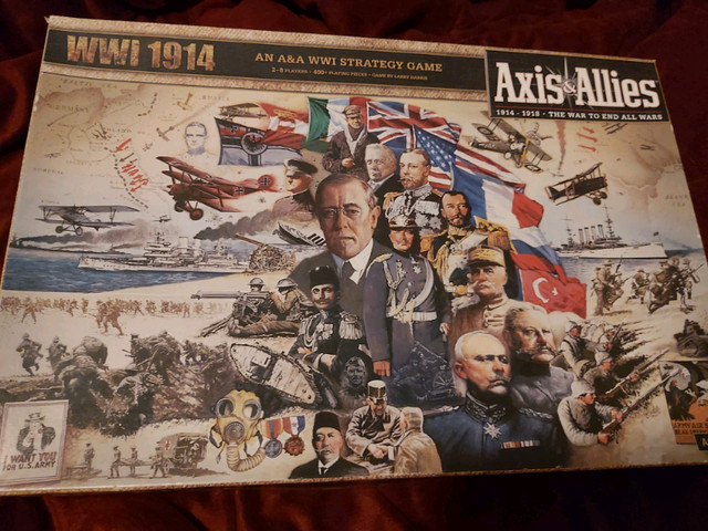 Axis & allies ww1 1914 avalon hill RARE OOP in Toys & Games in Kingston