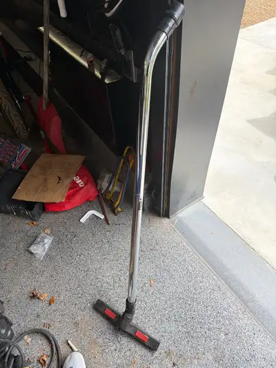 This chrome central vacuum wand with floor attachment is perfect for refreshing your cleaning arsena...