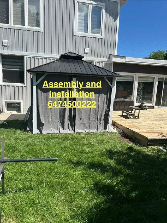 assembly of gazebo in Outdoor Tools & Storage in Oakville / Halton Region - Image 4
