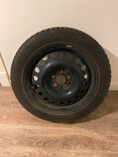Used for 2 winters, still great amount of tread on them. On rims.