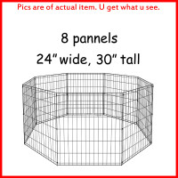 Brand new 24”x30” 8 pannel dog pet playpen