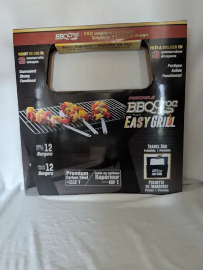 PORTABLE CHARCOAL BBQ -  CROC EASY GRILL -, View more