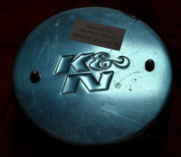 K&N Single Carburetor Air Filter and Cap